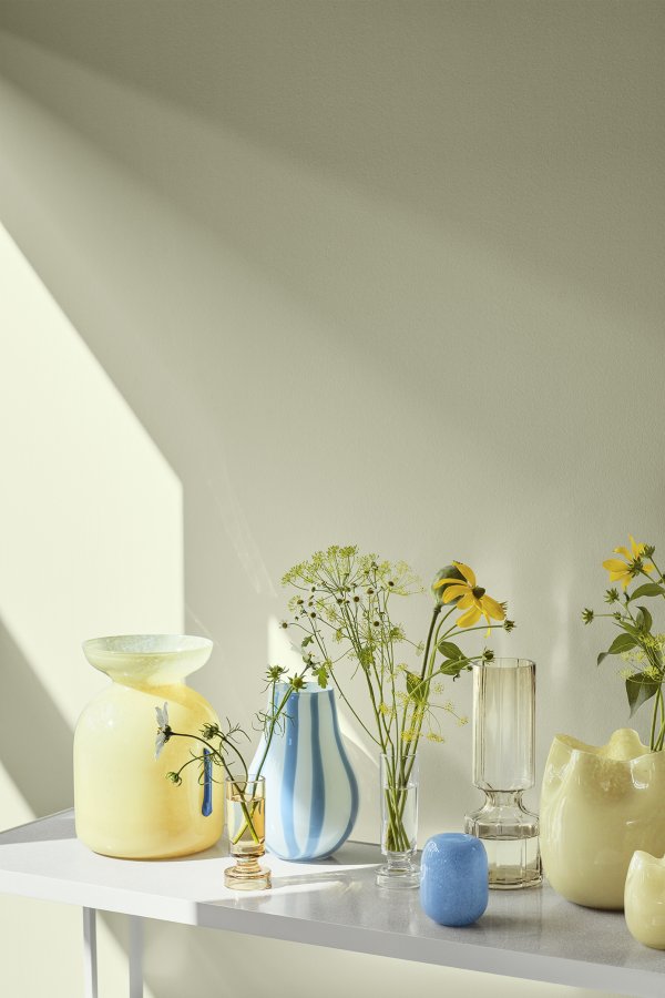 BROSTE COPENHAGEN Vera vase, rund - meerkat brun glas