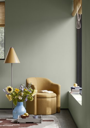 BROSTE COPENHAGEN Silas vase, rund - smoked paprika glas