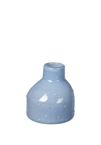 BROSTE COPENHAGEN Silas vase, rund - serenity lysebl glas