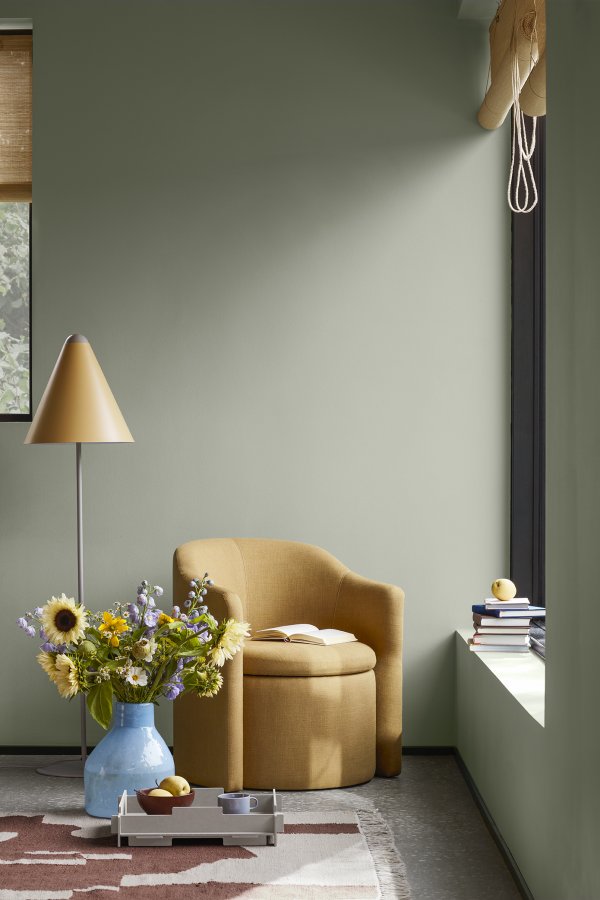 BROSTE COPENHAGEN Silas vase, rund - serenity lysebl glas