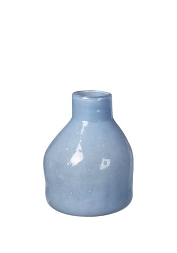 BROSTE COPENHAGEN Silas vase, rund - serenity lysebl glas