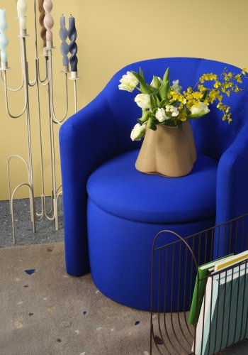 BROSTE COPENHAGEN Billie vase - golden gul glas