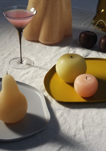 BROSTE COPENHAGEN Billie vase - golden gul glas