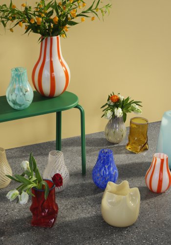 BROSTE COPENHAGEN Ellen vase - harvest guld glas