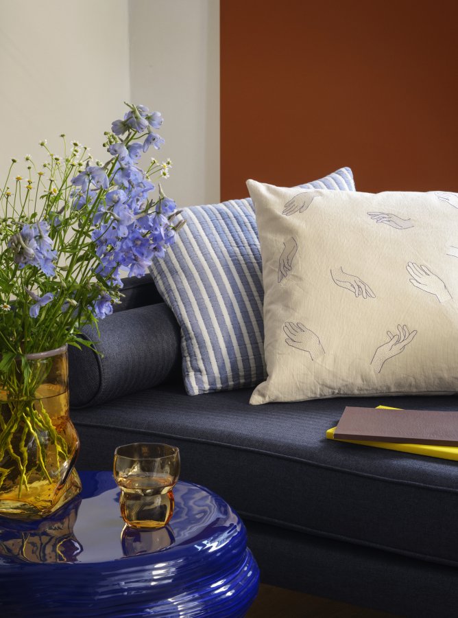 BROSTE COPENHAGEN Ellen vase - harvest guld glas