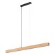 TK Teo LED loftlampe 1260 - natur tr og sort metal