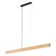 TK Teo LED loftlampe 1260 - natur tr og sort metal