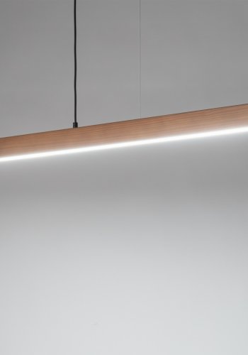 TK Teo LED loftlampe 1260 - natur tr og sort metal