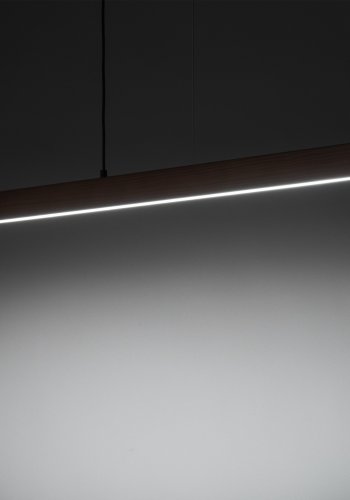 TK Teo LED loftlampe 1260 - natur tr og sort metal