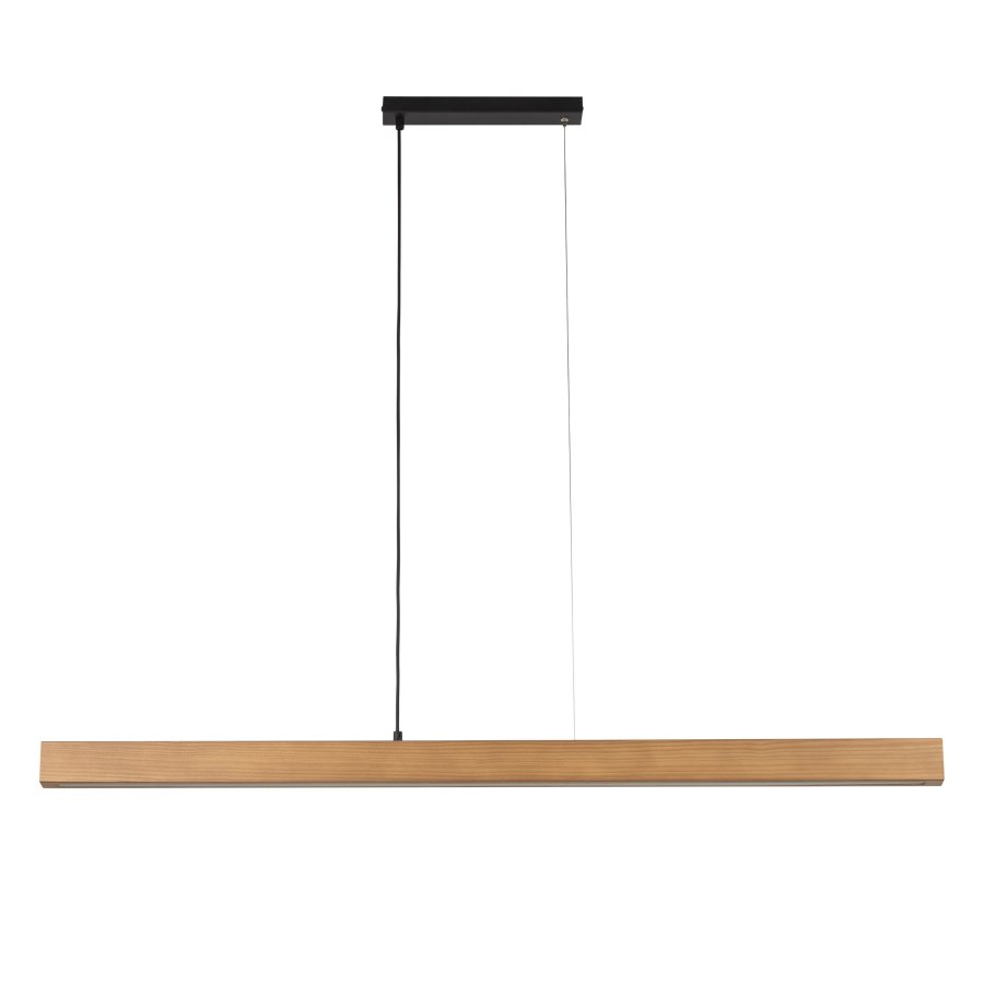 TK Teo LED loftlampe 1260 - natur tr og sort metal