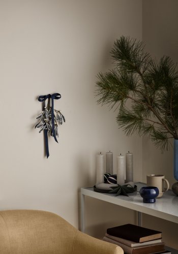 BROSTE COPENHAGEN Agate lysestage (st af 3), farvet glas (: 9 cm)