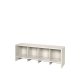 BROSTE COPENHAGEN Tenna bnk, m. 4 rum - rainy day gr MDF (140x38)