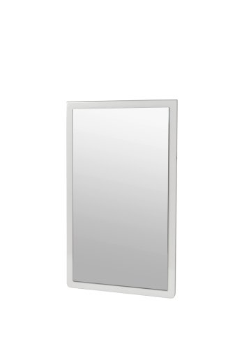 BROSTE COPENHAGEN Tenna vgspejl, rektangulr - spejlglas og rainy day gr MDF (78x46)