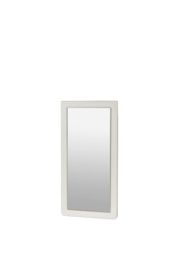 BROSTE COPENHAGEN Tenna vgspejl, rektangulr - spejlglas og rainy day gr MDF (52x26)