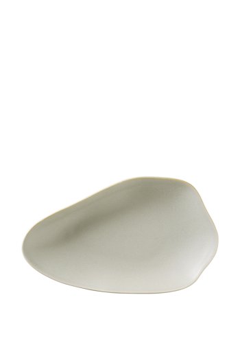 BROSTE COPENHAGEN Limfjord desserttallerken, organisk - mat lysegr stentj (14,8x24)