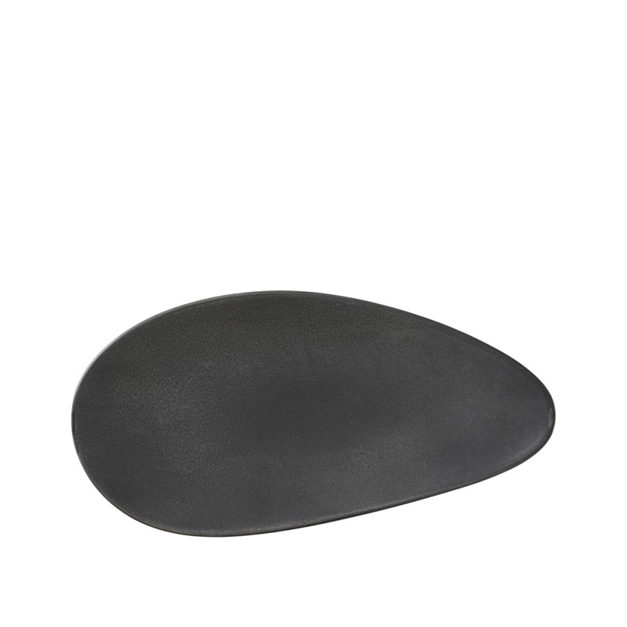 BROSTE COPENHAGEN Limfjord frokosttallerken, organisk - mat mrkegr stentj (16x32)