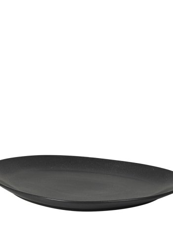 BROSTE COPENHAGEN Limfjord middagstallerken, organisk - mat mrkegr stentj (23x31)