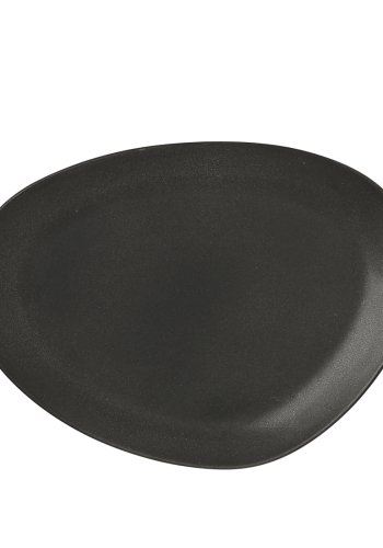 BROSTE COPENHAGEN Limfjord middagstallerken, organisk - mat mrkegr stentj (23x31)