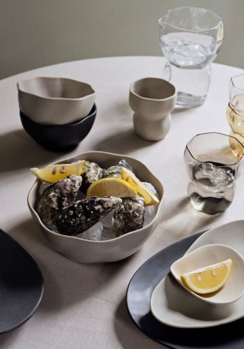 BROSTE COPENHAGEN Limfjord skl, organisk - mat lysegr stentj (14)