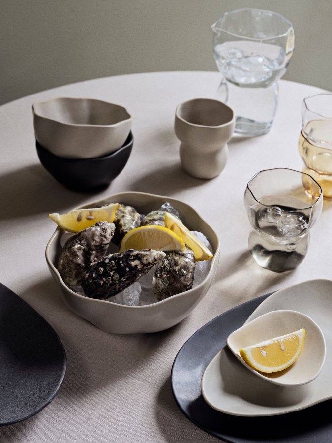 BROSTE COPENHAGEN Limfjord skl, organisk - mat lysegr stentj (14)