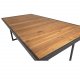 VENTURE DESIGN Khung havebord - brun akacietr og sort stl (200x100)