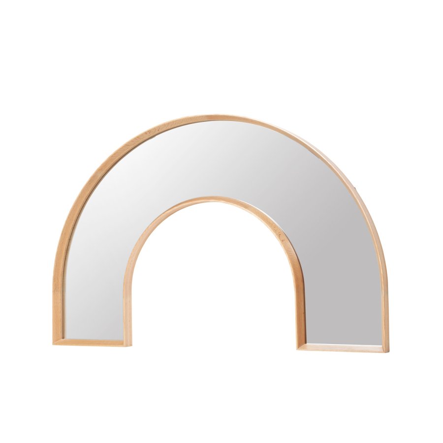 BROSTE COPENHAGEN Alva Rainbow vgspejl - spejlglas og natur egetr