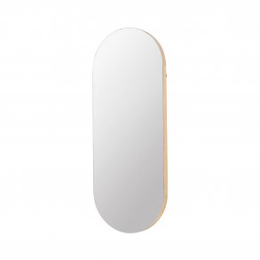 BROSTE COPENHAGEN oval Alva vgspejl - spejlglas og natur eg (62x158)