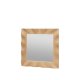 BROSTE COPENHAGEN Wavy vgspejl, kvadratisk - spejlglas og natur bg (70x70)
