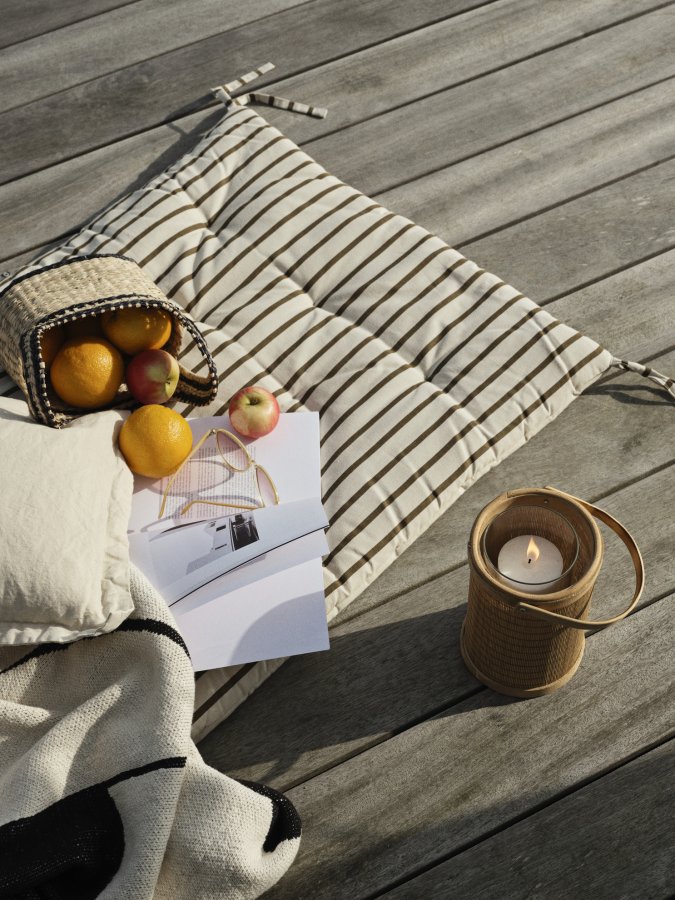 BROSTE COPENHAGEN Saya lanterne, rund - glas og natur bambus (14)