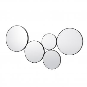 BROSTE COPENHAGEN Kunst vgspejl - spejlglas og sort tr (45x93,5)