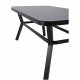 VENTURE DESIGN Virya havebord - gr glas og sort aluminium (160x90)
