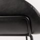 ZUIVER Feston barstol, m. rygln, armln og fodsttte - sort PU og sort stl (65cm)