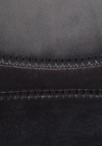 DUTCHBONE Franky barstol, m. rygln og fodsttte - gr fljl stof og sort stl (65cm)