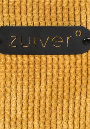 ZUIVER Benson barstol, m. rygln og fodsttte - okkergul fljl polyester/nylon og sort stl (64,5cm)