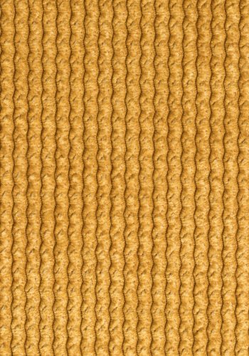 ZUIVER Benson barstol, m. rygln og fodsttte - okkergul fljl polyester/nylon og sort stl (64,5cm)