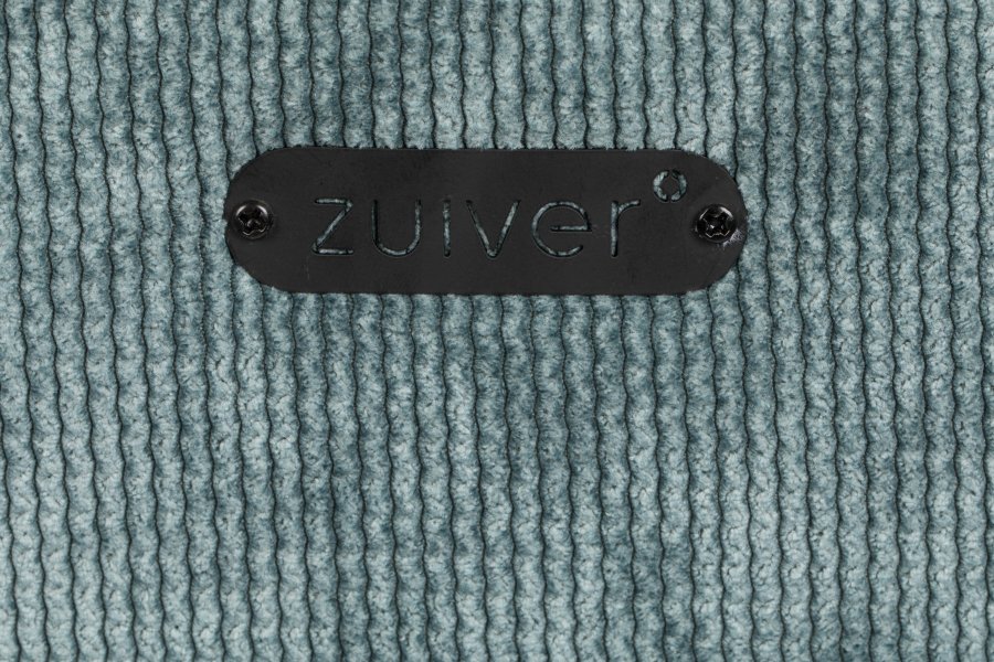 ZUIVER Benson barstol, m. rygln og fodsttte - grbl fljl polyester/nylon og sort stl (64,5cm)