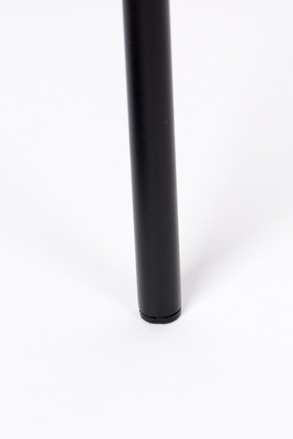 WHITE LABEL LIVING Donny barstol, m. rygln og fodsttte - gr stof og stl