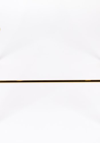 WHITE LABEL LIVING Jolien counterstol, m. rygln og fodsttte - lysegrn polyester og guld stl