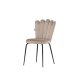 VENTURE DESIGN Limhamn spisebordsstol - beige fljl og sort stl