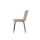 VENTURE DESIGN Limhamn spisebordsstol - beige fljl og sort stl