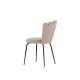 VENTURE DESIGN Limhamn spisebordsstol - beige fljl og sort stl