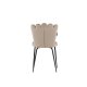 VENTURE DESIGN Limhamn spisebordsstol - beige fljl og sort stl