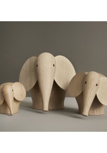 WOUD Nunu elefant lille - natur egetr 