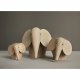 WOUD Nunu elefant lille - natur egetr 