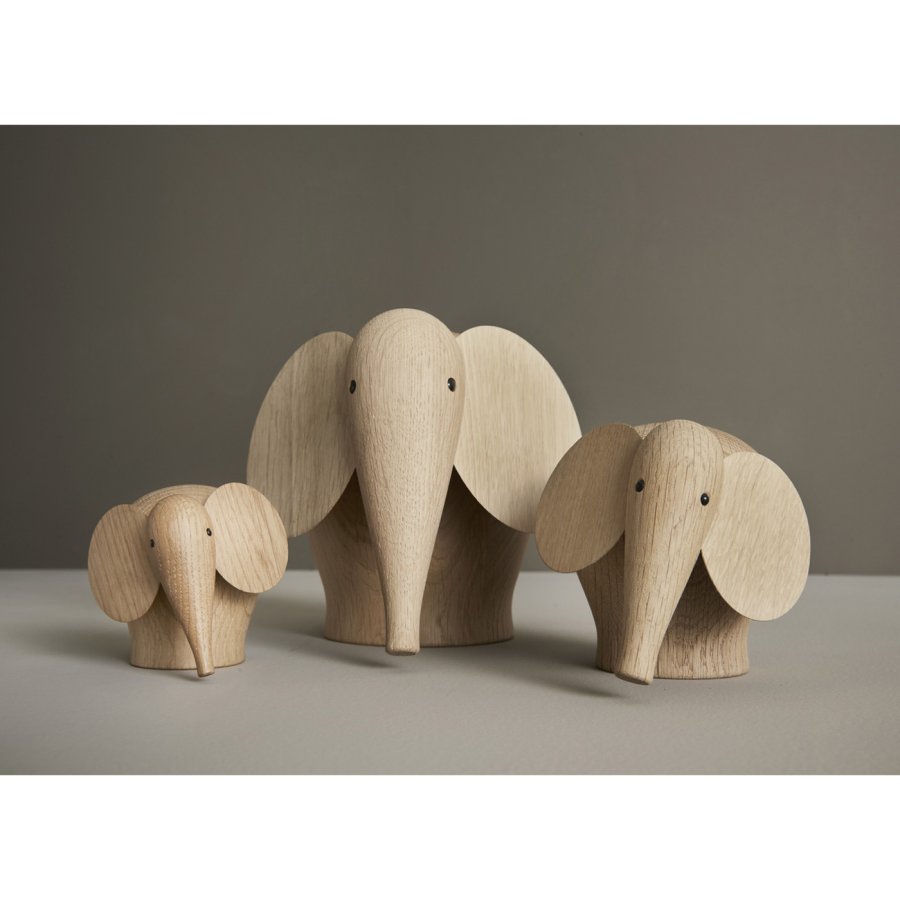 WOUD Nunu elefant lille - natur egetr 
