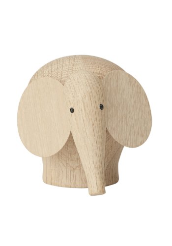 WOUD Nunu elefant lille - natur egetr 