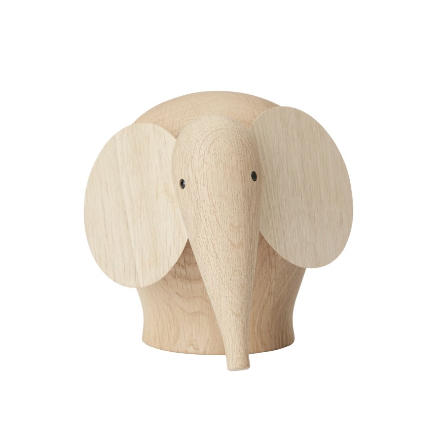 WOUD Nunu elefant medium - natur egetr 