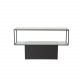 VENTURE DESIGN Maglehem konsolbord, m. hylde - gr glas og sort metal (30x35)
