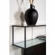 VENTURE DESIGN Maglehem konsolbord, m. hylde - gr glas og sort metal (30x35)