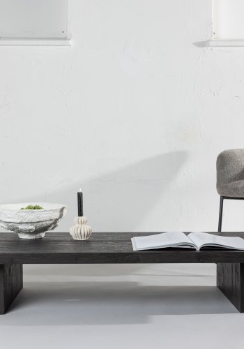 VENTURE DESIGN Lancaster sofabord, rektangulr - mokka 3D-papir MDF (140x60)